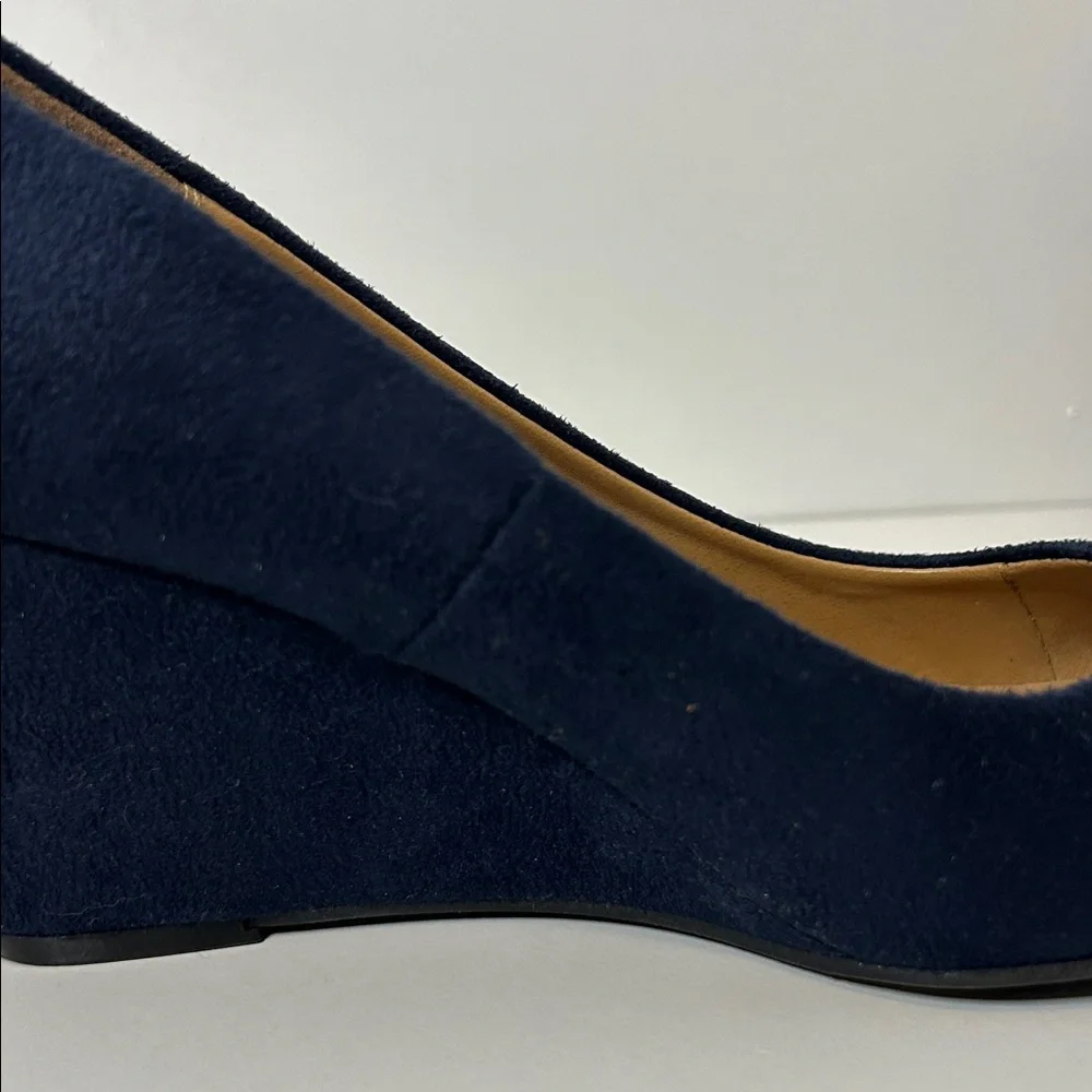 CL by Laundry Dark Blue Wedges 5.5 - Picture 7 of 11